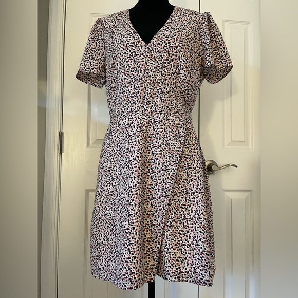 J. Crew Dresses & Skirts - J Crew Mercantile Floral Dress Navy Burgundy Blush Size 8
